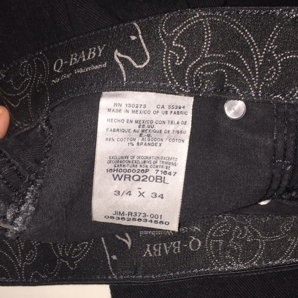 Wrangler boot cut black Q-baby fit jeans👖! - Picture 2 of 2